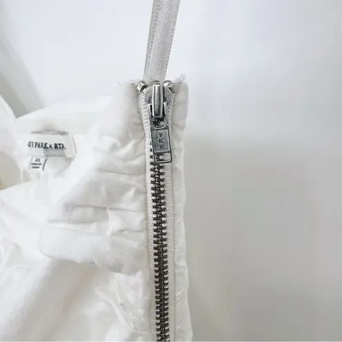 Ashley Park X RTR White One Shoulder Tie Bow Top Sz XL