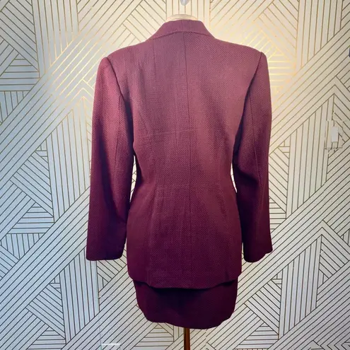 Vivienne Tam Purple Two-Piece Blazer Skirt Suit