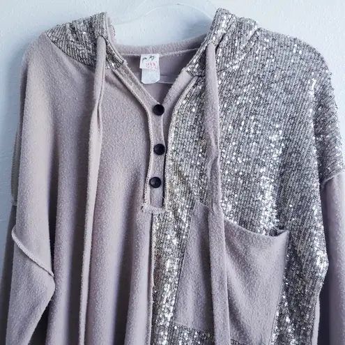 7th Ray Sequin Boutique Sweater Hoodie