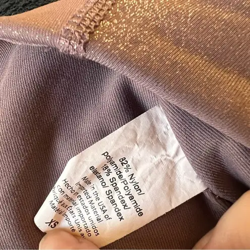 Beyond Yoga Twinkle Leggings In Wild Orchid/Rose Gold Size XS