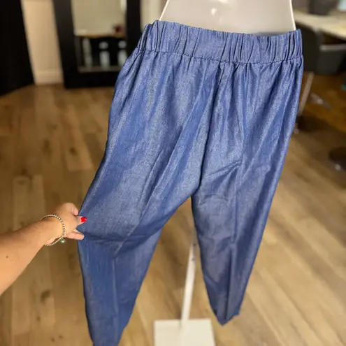 Robert Louis Denim Color Jogger Pants, Size Small