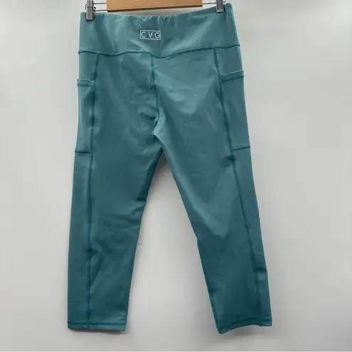 Constantly Varied Gear CVG Teal Blue High Rise Capri Crossfit Leggings Size L Size L