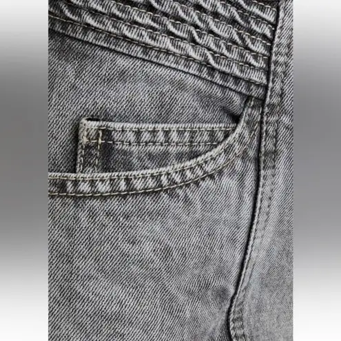 Isabel Marant  ÉTOILE Hominy pintucked acid-wash high-rise slim-leg jeans Grey