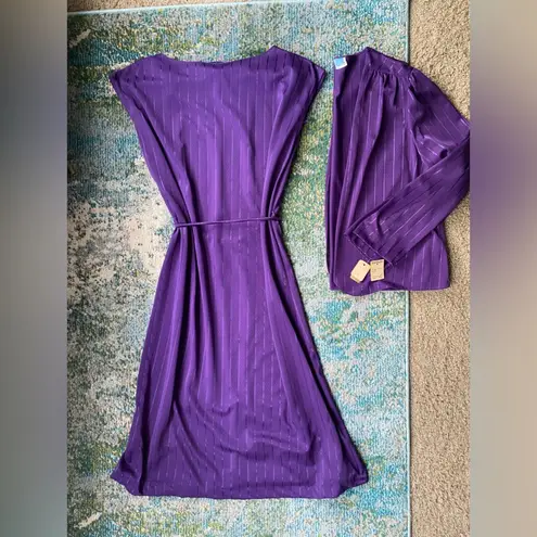 Vintage dead stock Montgomery Ward two piece dress and jacket set, size 16