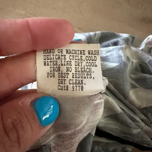 VTG Tori Richard Honolulu Hawaiian fruit dress midi maxi black green tan medium