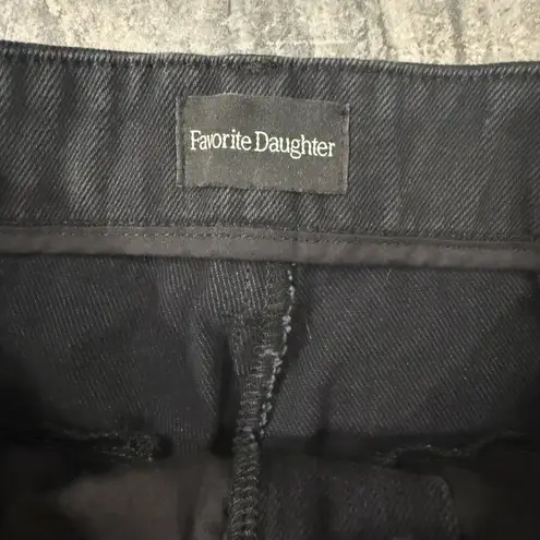 New! Favorite Daughter The Taylor Low Rise Wide Leg Trouser Jeans Sz 28 $218 Black