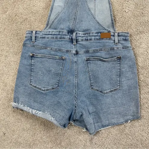 Judy Blue  Women’s Overalls Shorts Denim Cut-Off in Light Wash Size 2XL