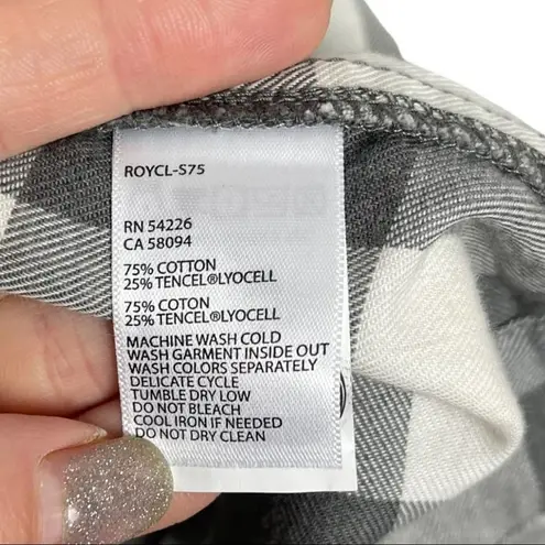 Royal Robbins Jackson Windowpane Plaid Long Sleeve Dress SZ XS Granola Girl