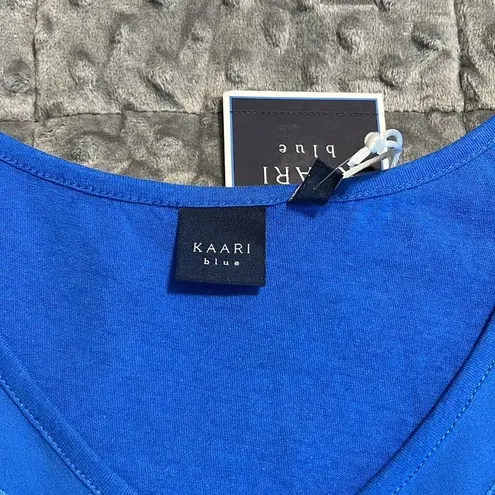 Kaari Blue  medium womens Ellis blue la dolce vita v neck eyelet short sleeve top