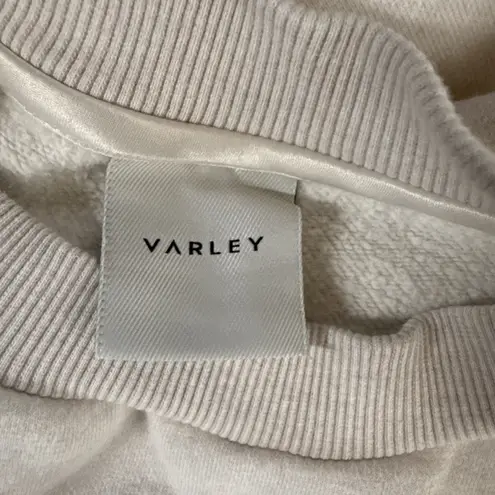 Varley Womens Eton Sweat Side Zip Sweatshirt Size S Cream Peached Sweat