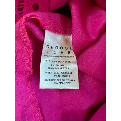 Generation Love Julie Lace Dress in Hot Pink Size XS