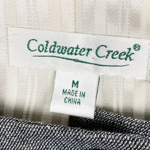 Coldwater Creek  Linen Blend Two Button  Lined Blazer Jacket, Size Medium