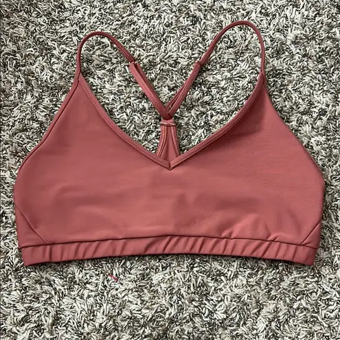 Skatie  Zero Racerback Sports Bra in "Dune" Terra Cotta Color
