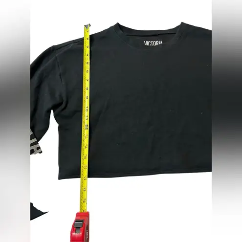 Victoria Sport Long Sleeve Shirt – Black with Silver Sparkle Logo on Sleeves