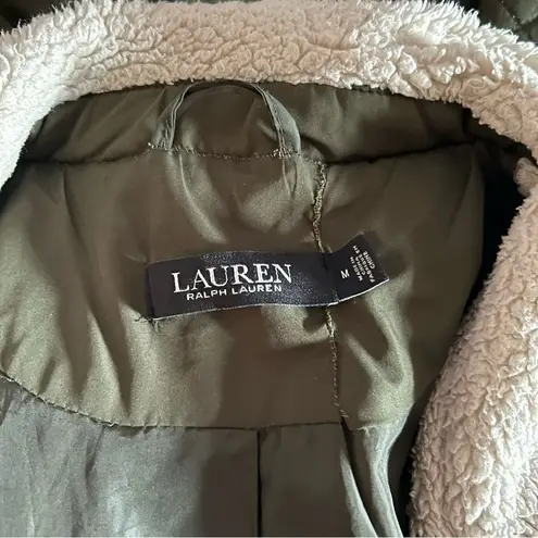 Ralph Lauren Lauren  Womens  Quilted Jacket sz Medium Snap Button 0195