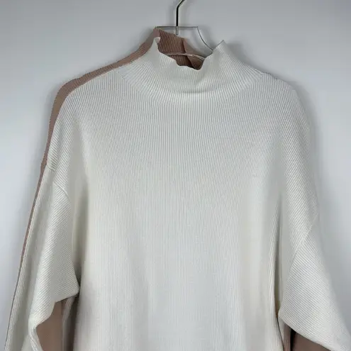 525 Cotton Color Block Dress in Chalk Multi Size Medium White