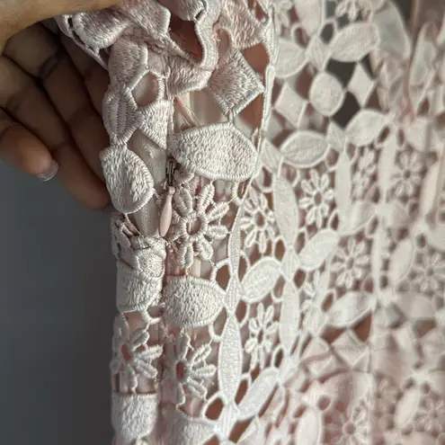 Sandro Paris Manureva Pink Lace Dress 6