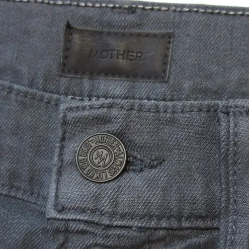 NWT Mother Insider Ankle in So Far Gone Faded Black Crop Bootcut Jeans 26