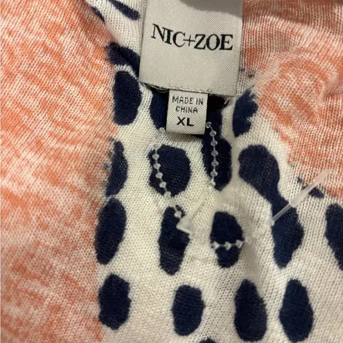 Nic+Zoe Art Scene 4 Way Linen-Blend Cardigan Size XL NWOT