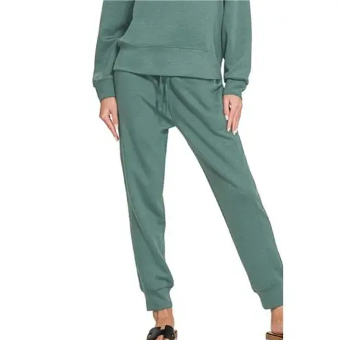 Zenana Outfitters Scuba Crewneck Pullover & Joggers 2 Pieces Set