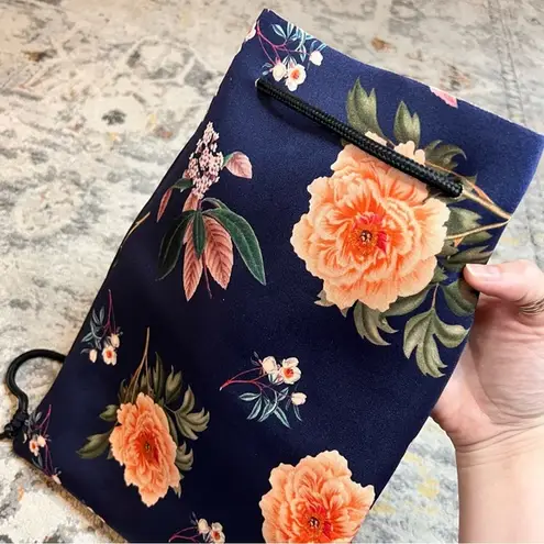 TRIANGL Navy Floral Backpack Blue