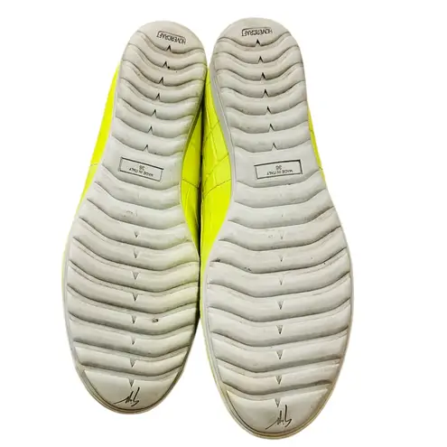 Giuseppe Zanotti Neon Croc Embossed Leather Smoking Slippers Size 36 (6 US)