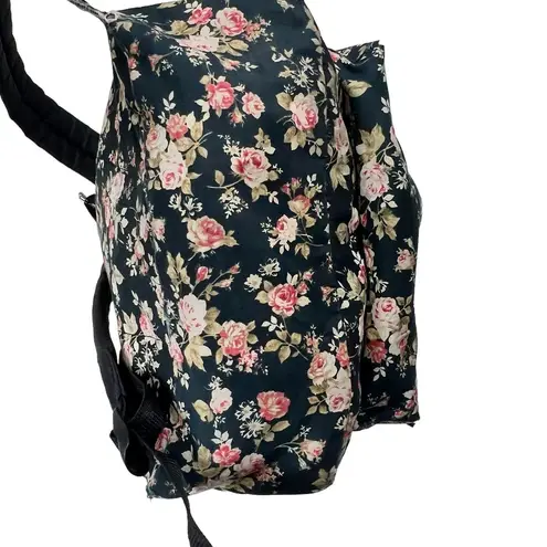 Vans  Off The Wall Backpack Black Floral Rose Patterned School Skate Laptop Bag