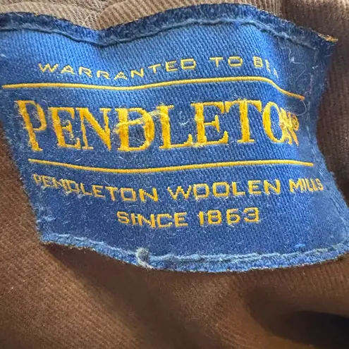 Pendleton Vintage Wool & Leather Crossbody – Southwestern Red Geometric