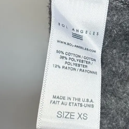 Sol Angeles Sol Flag Hoodie Dress In Heather