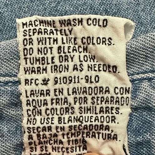 Bobbie & Brooks Bobbie Brooks Vintage Blue Denim Embroidered Button Down Shirt