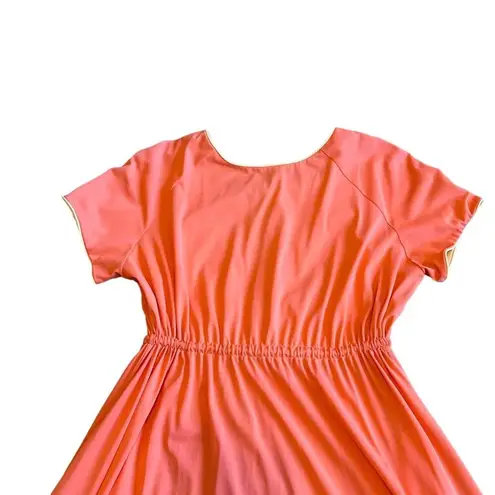 Vanity Fair Vintage 1970's A-Line Dress Drawstring Waist Size Large Women's