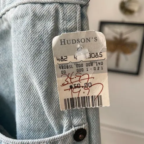 NWT NOS Vintage 90s Union Bay High Rise Tie Dye Denim Shorts Blue Size 2