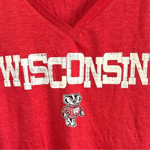 Wisconsin Badgers Long Sleeve Top Women's XL Red Tee T Shirt College UW Madison