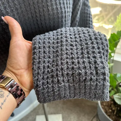 Love Tree Cropped Waffle Knit Sweater - Medium