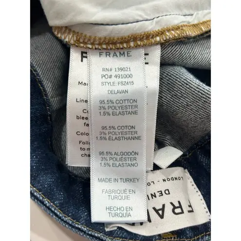 Frame Denim Women's Flounce Flare Blue Jeans High Rise Bell Bottom Jeans 30 NWT