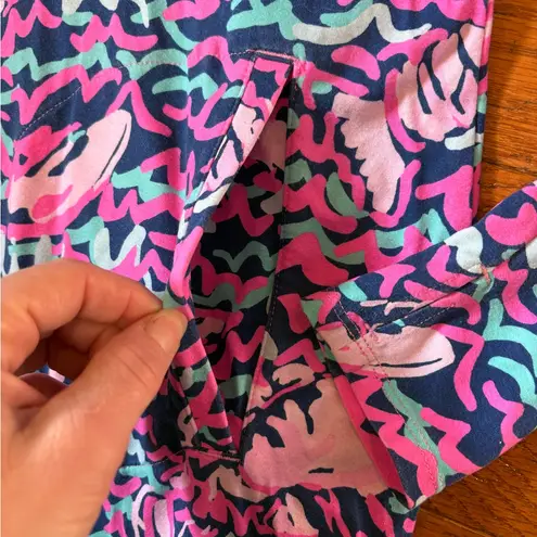 Lilly Pulitzer  Rylie UPF 50+ Hooded Cover-Up Dress – “Lobstah Roll” – Size Small