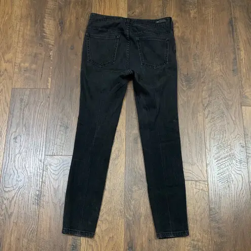 Pilcro and the Letterpress Anthropologie High-Rise Denim Black Legging Jeans