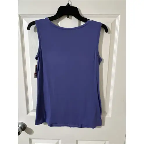 Alfani  Womens Size Extra Small Ultra Violet Layered Ruffle Tank Top NWT