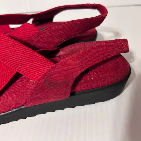 Easy Spirit red strap sandals women size 8 B