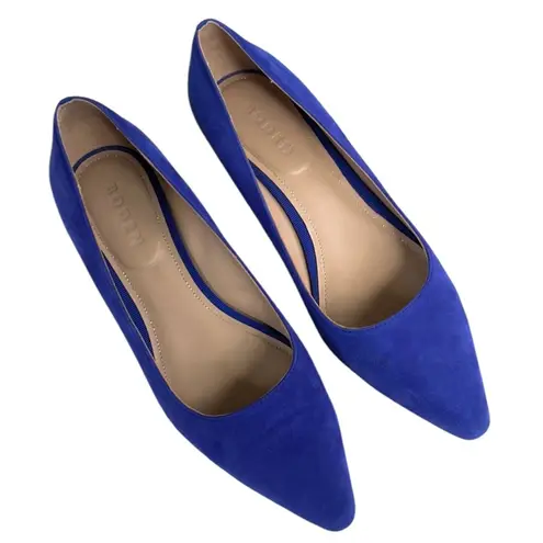 Boden Leather Low Heels Royal Blue Size 7