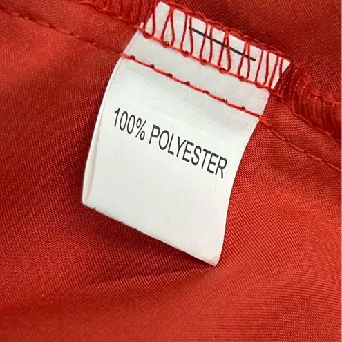 NWT Orange 2xl Lace Swiss dot Open Front Cardigan crochet sleeves missing belt Size XXL