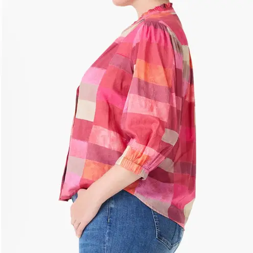 Nic+Zoe NWT SUNSET PLAID COTTON GIRLFRIEND SHIRT WOMEN’S SIZE 2X