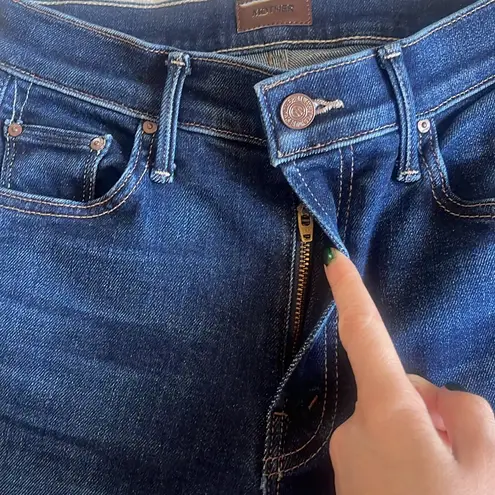 MOTHER The Insider Ankleā Jeans Mind Games Blue Wash Size 25 NWOT