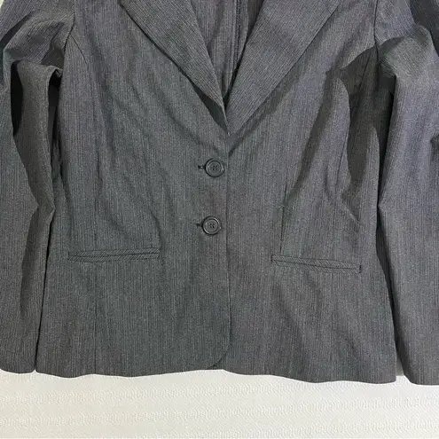 Courtenay Women’s Tweed Blazer Size 10 Gray Business Office Siren Professional