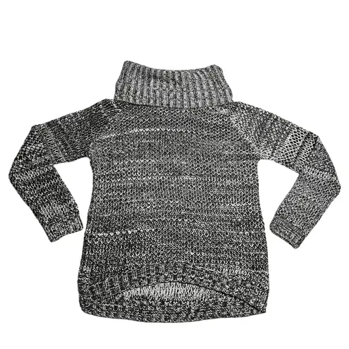 Jaye.e Turtleneck Chunky Knit Sweater Size Small Cozy Winter Minimalist Neutral Gray - Image 2