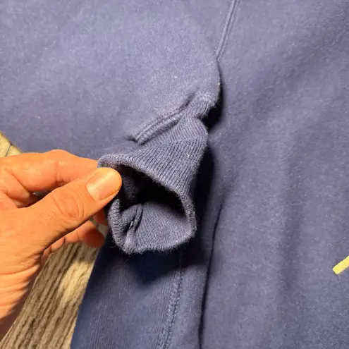 VTG 90s Oarsman Port Jefferson NY USA Embroidered Sweater Adult L Reverse Weave Blue Size L