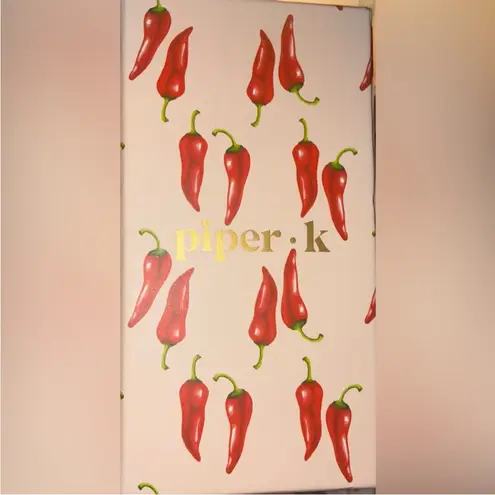 Betsey Johnson PIPER K Retro Style Motel Hotel Key Chili Pepper Keychain Bag Charm NEW NWT