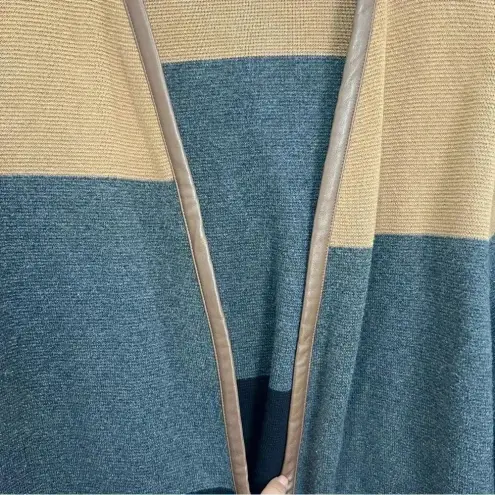 Charter Club  Long Cardigan Sweater w Faux Leather Trim Sz 2X