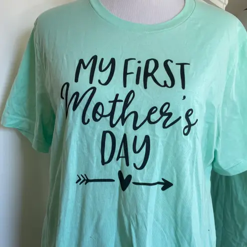 Large Mint Green Mothers Day Tee Shirt
