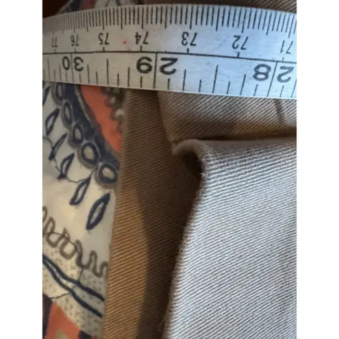 C.J. Banks Khaki Pants Relaxed Fit Pleated Front Casual Trousers Slacks 24W Tan Size undefined